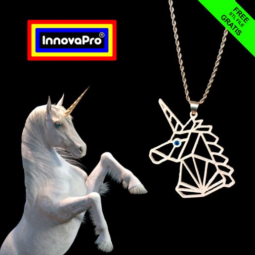 Unicorn Pendant - 3D model önizlemesi