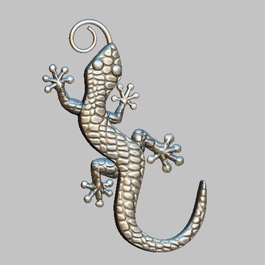 Download OBJ file lizard • Template to 3D print • Cults