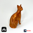 Pic-100.png Cat Low Poly Figurine / Planter Bundle