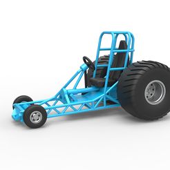 1.jpg Diecast Chassis of Mini Rod pulling tractor Scale 1 to 25