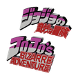 bitmap.png 3D MULTICOLOR LOGO/SIGN - Jojo's Bizarre Adventure (Two Variations)