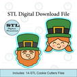 Etsy-Listing-Template-STL.png Leprechaun Couple Cookie Cutter | STL File