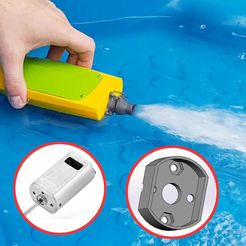 Inkedjtronics_jetboat_ad180_quad.jpg Free STL file Mini RC Jet Boat - Motor Brushed 180 Adapter・Object to download and to 3D print