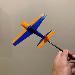 Stick_Plane1.jpg Бесплатный STL файл Extra 300 Practice Stick Plane, учебное пособие по аэробатике, Fidget Spinner・Дизайн 3D принтера для загрузки