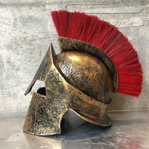 view3.jpg 300 spartan helmet replica 3D print model