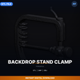 00_enhanced_hero.png Backdrop Stand Clamp - 3D Printable STL File