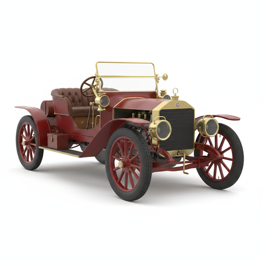 Mercedes 35 HP 1940s car STL, print ready car STL, car lamp STL, GT car STL, parking lot diorama STL, 1980s sports car STL, hypercar STL, supercar STL, garage diorama car STL, stylized car STL, steampunk car STL, 1990s JDM car STL, 1:24 car STL, 1960s mus