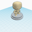 Funko-con-base.png Archivo STL Funko + base・Modelo imprimible en 3D para descargar