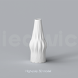 A_11_Renders_1.png Niedwica Vase A_11 | 3D printing vase | 3D model | STL files | Home decor | 3D vases | Modern vases | Abstract design | 3D printing | vase mode | STL