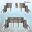 3.jpg Large modern metal industrial platform with multiple stairs (33) - Modern WW2 WW1 World War Diaroma Wargaming RPG Mini Hobby