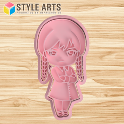 MERLINA-CHIBI.png Cookie and dough cutter for cookies and doughs