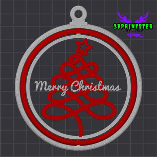 Merry-Christmas.png 🎄 ¡48 adornos giratorios para el árbol de Navidad!