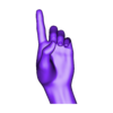 APHAB_SubTool4.stl hand sign language alphabet A,B,C,D