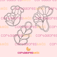 4.png FLOWERS MOTHERS DAY - CUTTER COOKIES - FLOWERS MOTHER'S DAY