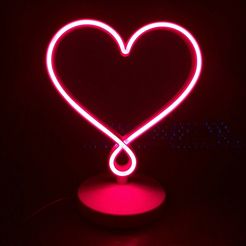 neon.jpg 3MF file Neon Heart Infinite Love・3D printing template to download