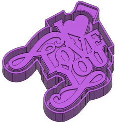 love-3.png Fichier STL MOULE FRESHIE I LOVE YOU / Saint-Valentin- BOITE A MOULES EN SILICONE・Plan à imprimer en 3D à télécharger
