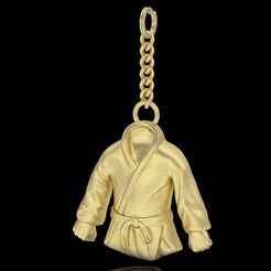 keyshot-jewelry-scene-setup-set-3.10569.jpg STL file karate dress kimono key holder・3D printable model to download