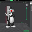 s5.png Sylvester the Cat Colored 3mf