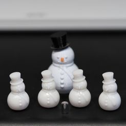 _MG_1408.JPG Fichier STL aimants de réfrigérateur bonhomme de neige・Idée pour impression 3D à télécharger