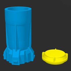 STL file water and brush cup 🚰・Template to download and 3D print