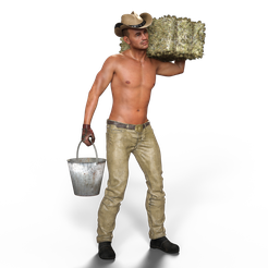 cowboy3.png STL file cowboy 3・3D print design to download