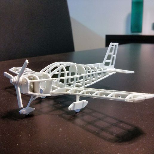 Zlin Z-242 frame model (esc: 1/64) (No 3D print, CNC routing) 3D model