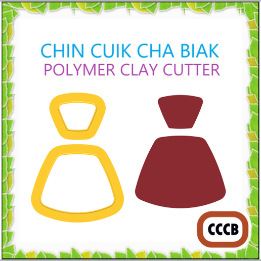 polymer clay cutter ,cc chin cuik cha biak.5 size.2 vesion 3D model