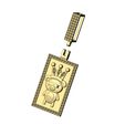 Crown-Evil-bear-memory-Iced-bail-Diamond-pendant-06.jpg Pendentif ours maléfique Crown Diamond avec boule glacée Modèle d'impression 3D