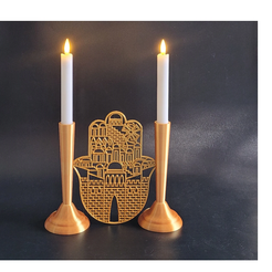 candles1.png Candle holders with Hamsa ornament
