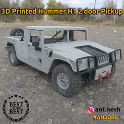 1.png Fichier 3D VOITURE RC IMPRIMÉE EN 3D HUMMER H1 2 DOOR PICKUP BODY BY [AN3DRC]・Modèle imprimable en 3D à télécharger