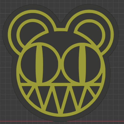 Radiohead logo 3D model