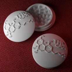 Formule-THC.jpg Fichier STL Grinder Formule THC・Modèle à télécharger et à imprimer en 3D