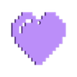 8-Bit_Heart_v1.stl Pixel Heart