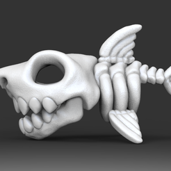 SS02.png STL file Cute Shark Skeleton・3D print object to download, seberdra
