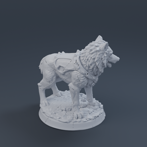 Dire War-Wolf 3D printable STL miniature