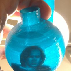 cage.jpg Bong with Lithophane of Nicolas Cage as Superman