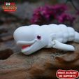e.jpg PRINT IN PLACE CUTE FLEXI BELUGA WHALE