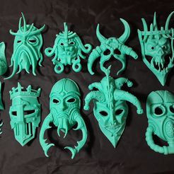 1.jpg STL file Fantasy masks 2 collection・3D printer model to download