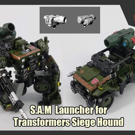 Free STL file S.A.M Launcher for Transformers Siege Hound・3D printer