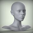 301-голова-16.78.jpg 19 3D Head Face Female Character Women teenager portrait doll 3D model