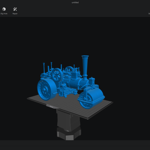 😤 steam Road Roller・ STL File for 3D printing・Cults