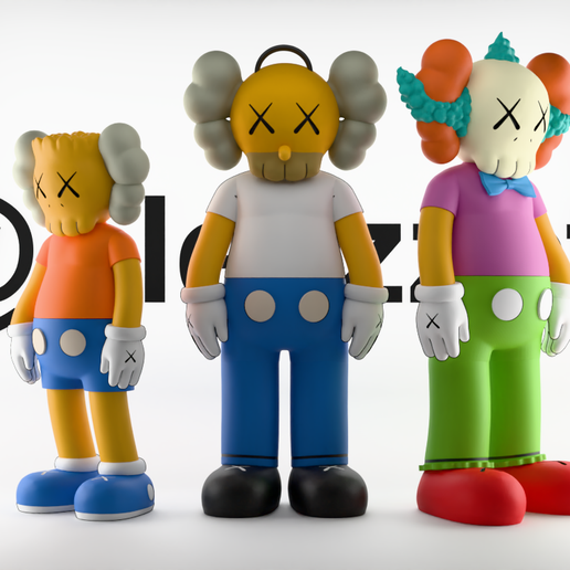 🤡 Kaws Bart Simpson x Homer Simpson x Krusty the Clown