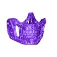 Skullmaskdecor.stl Decorative Stylized Skull Mask
