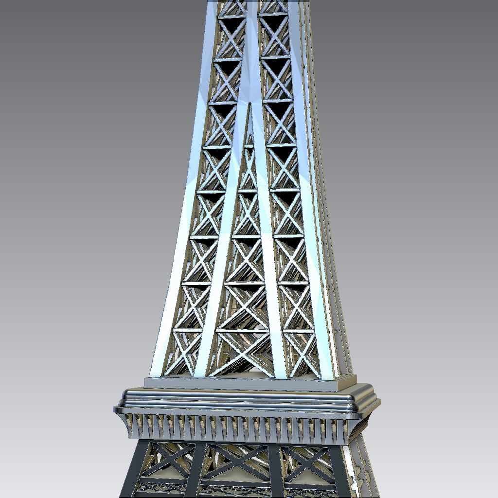 Descargar Archivo Stl Gratis Torre Eiffel • Plan Para Imprimir En 3d