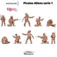 PATREON | Pirates Aliens serie 1 tipo Aliens Pirates - Bundle - 28mm