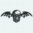 Deathbat-Standalone-1.jpg Avenged Sevenfold Deathbat A7X Wall Art