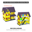 rainmakerzpace-Big-Dollhouse-1-12-miniature-3d-printing-back-and-front.png Большой кукольный дом - Классический семейный дом миниатюра 1:12 | Printable STL