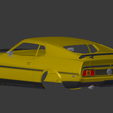 71 mustang BACK.png ford mustang 1971 body shell for 1:10 rc car stl for 3d printing
