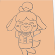 AWFAG.png ISABELLE - COOKIE CUTTER / ANIMAL CROSSING /NINTENDO SWITCH