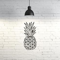 e3fe2a18bf0b6d6b201c771c4ae2ee2f_display_large.jpg Free STL file Pineapple wall sculpture 2D・3D printer model to download